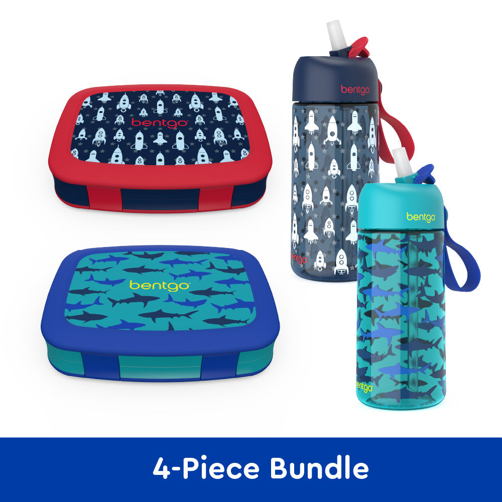 bentgo-kids-prints-lunch-boxes-and-water-bottles-e1 bentgo-lunch-box-bottle-bundle-rocket-shark-1.jpg